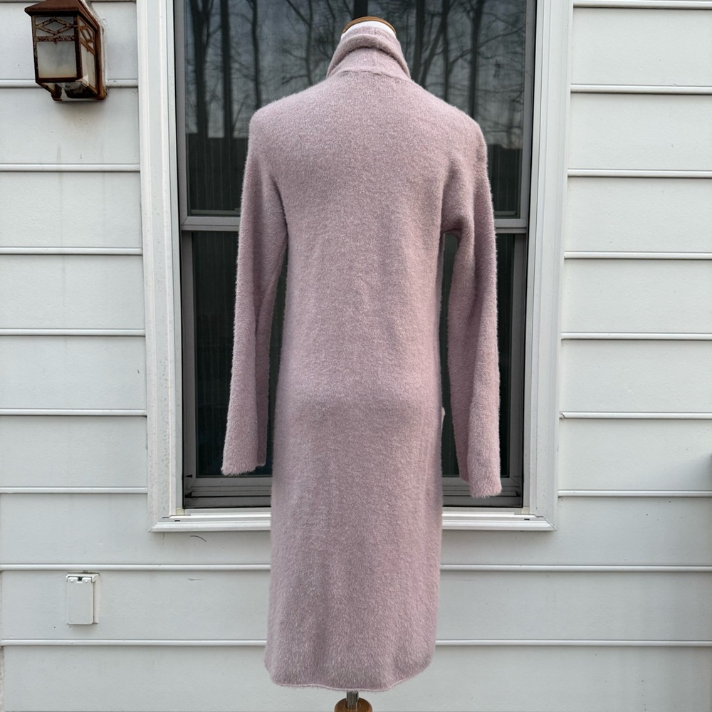 Sleeping on snow by Anthropologie Thornton Longline Fuzzy Cardigan Mauve Lilac - Picture 9 of 16